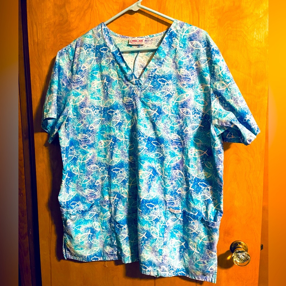 Cherokee Women’s Vintage Scrub Top